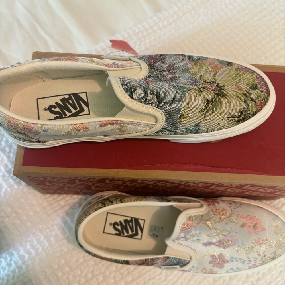 Vans Multicolor Floral Canvas Slip-Ons